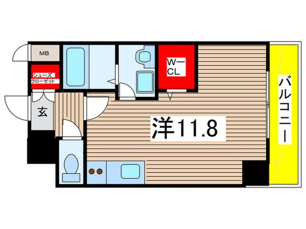 スティングレイつるまの物件間取画像